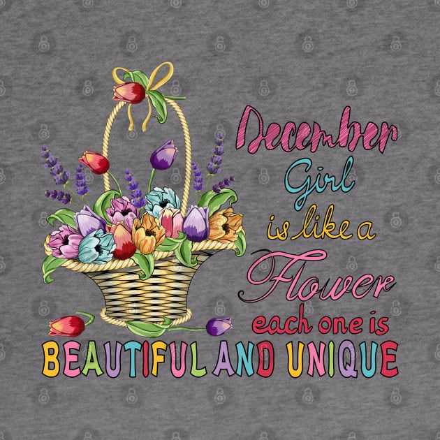 December Girl - Flower Basket by Designoholic